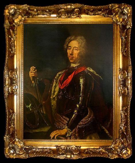 framed  KUPECKY, Jan Portrait of Eugene of Savoy, ta009-2
